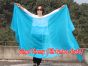 1 piece turquoise 5 Mommes belly dance silk veil 