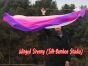 1 Piece white-pink-purple 1.8m (70") dance silk veil poi