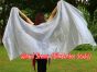 1 piece silver 5 Mommes belly dance silk veil 