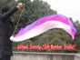 1 Piece white-pink-purple 1.8m (70") dance silk veil poi