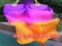 1 pair 1.8m (71") Golden Violet belly dance silk fan veils