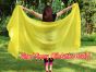 1 piece yellow 5 Mommes belly dance silk veil 