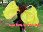 1 piece yellow 5 Mommes belly dance silk veil 