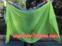 1 piece lime green 5 Mommes belly dance silk veil 