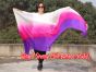 1 piece white-pink-purple 5 Mommes colorful belly dance silk veil 