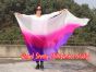 1 piece white-pink-purple 5 Mommes colorful belly dance silk veil 