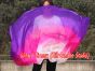 1 piece white-pink-purple 5 Mommes colorful belly dance silk veil 