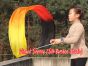 1 piece yellow-orange-red-black 180 cm (71") silk streamer