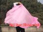 1 piece pale pink 5 Mommes belly dance silk veil 