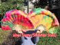 1 Pair Spring short Chinese silk dance fan, 20cm (8") flutter