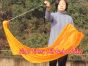 1 Piece orange 1.35m (53") dance silk veil poi