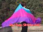 1 piece turquoise-pink-purple 5 Mommes colorful belly dance silk veil 