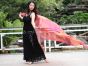 1 piece Copper tie-dye 5 Mommes belly dance silk veil 