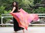 1 piece Copper tie-dye 5 Mommes belly dance silk veil 