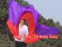 1 piece purple-red 5 Mommes colorful belly dance silk veil 