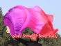 1 pair 1.8m (71") purple-pink-red belly dance silk fan veils