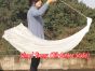 1 Piece white 1.35m (53") dance silk veil poi