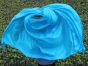 turquoise 5 Mommes 2.7m*1.4m (3 yds x 55") belly dance silk veil 