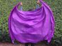 purple 5 Mommes 2.7m*1.4m (3 yds x 55") belly dance silk veil 