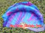 Mermaid Dream large short silk dance fans (flutter), 41" (105 cm)