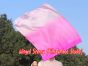 1pc 81cm (32") spinning silk flag poi for Worship & Praise, pink fading