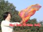 1pc 81cm (32") spinning silk flag poi for Worship & Praise, Sakura