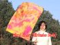 1pc 81cm (32") spinning silk flag poi for Worship & Praise, Sakura