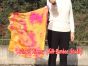 1pc 81cm (32") spinning silk flag poi for Worship & Praise, Sakura