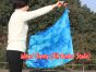 1pc 81cm (32") spinning silk flag poi for Worship & Praise, Blue Moon