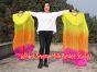 1 pair 1.5m (59") yellow-orange-pink belly dance silk fan veil