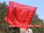 1pc 81cm (32") spinning silk flag poi for Worship & Praise, red