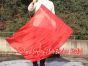 1pc 81cm (32") spinning silk flag poi for Worship & Praise, red