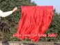 1pc 81cm (32") spinning silk flag poi for Worship & Praise, red