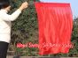 1pc 81cm (32") spinning silk flag poi for Worship & Praise, red