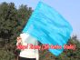 1pc 81cm (32") spinning silk flag poi for Worship & Praise, turquoise