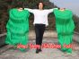 1 pair 1.5m (59") green belly dance silk fan veil