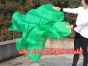 1 pair 1.5m (59") green belly dance silk fan veil