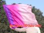 1pc 81cm (32") spinning silk flag poi for Worship & Praise, Prosperity