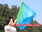 1pc 81cm (32") spinning silk flag poi for Worship & Praise, Adventure