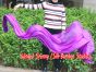 1 piece 250 cm (98") purple worship silk throw streamer