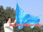 Spinning silk flag poi 174cm (68") for Worship & Praise, Blue Moon