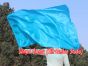 Spinning silk flag poi 174cm (68") for Worship & Praise, turquoise