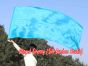 Spinning silk flag poi 174cm (68") for Worship & Praise, turquoise