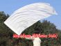 Spinning silk flag poi 174cm (68") for Worship & Praise, white