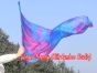 spinning silk flag poi 129cm (51") for Worship & Praise, Mermaid Dream