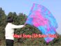 spinning silk flag poi 129cm (51") for Worship & Praise, Mermaid Dream