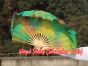 1 Pair Spring short Chinese silk dance fan, 10cm (4") flutter