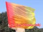 spinning silk flag poi 129cm (51") for Worship & Praise, red-orange-yellow