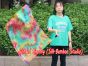 1pc 81cm (32") spinning silk flag poi for Worship & Praise, Spring