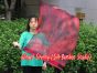 1pc 81cm (32") spinning silk flag poi for Worship & Praise, Lava